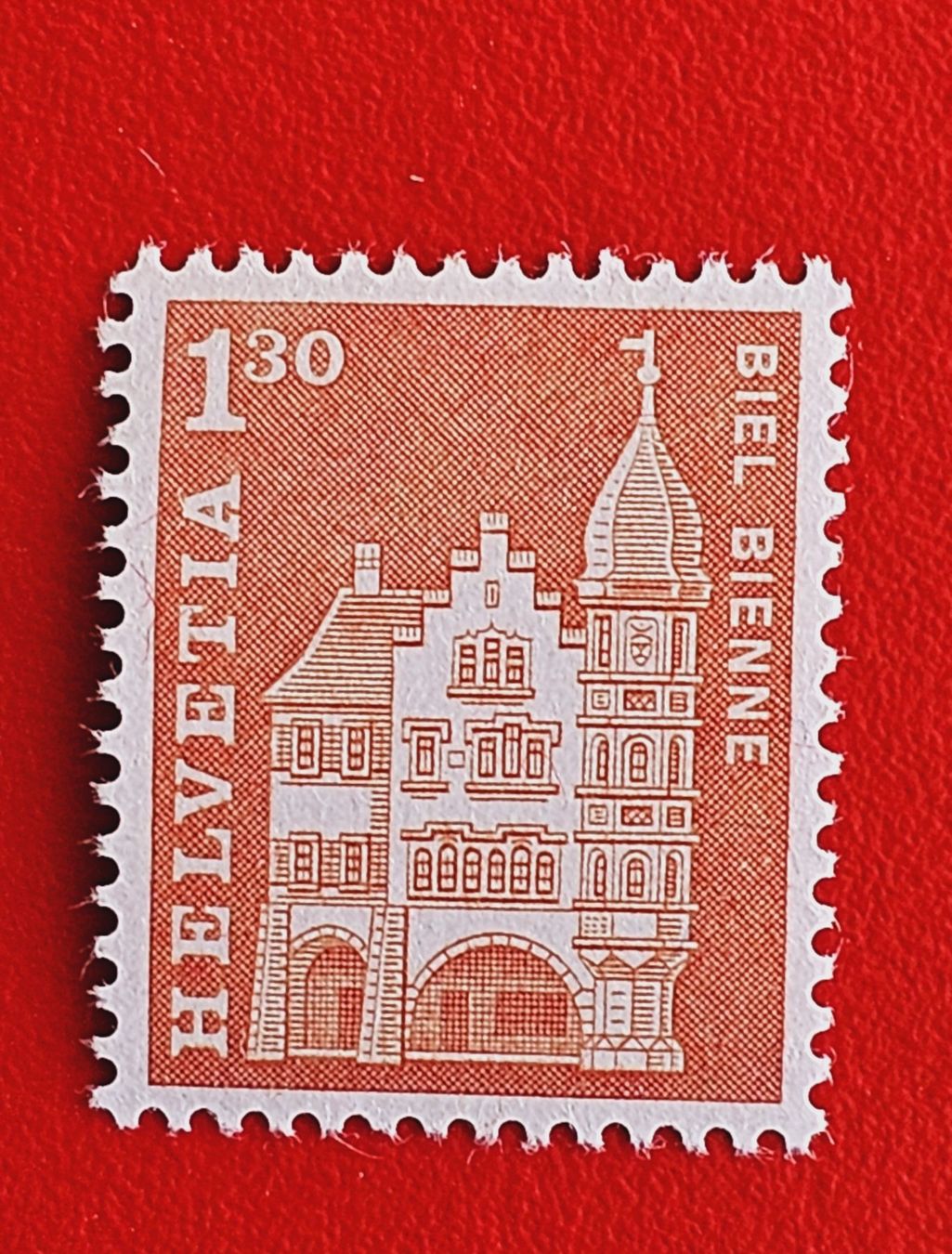 Tutti i francobolli: ZUNFTHAUS BIEL BIENNE 391 1963** POSTFRISCH – Nuovo (secondo la descrizione) da Düdingen venduto da Quartierstrasse
