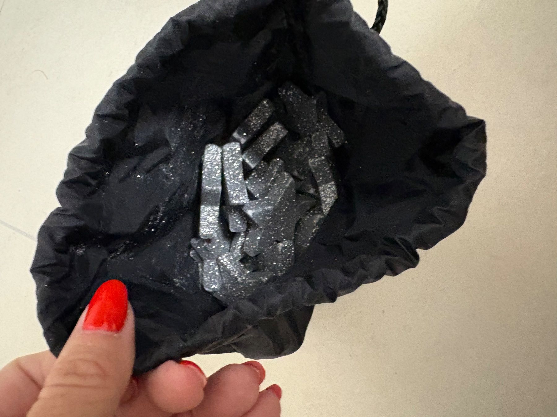 Tutte le decorazioni: Deko Sternen Set silber Glitzer klein mit Beutel – Usato da Basel venduto da Tierschutz-Flohmi 1