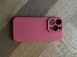 iPhone 13 Pro Silikon Hülle rot gebraucht Zustand
