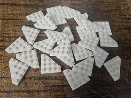 lego 30503 lot de 27 pièces White Wedge, Plate 4 x 4 Cut