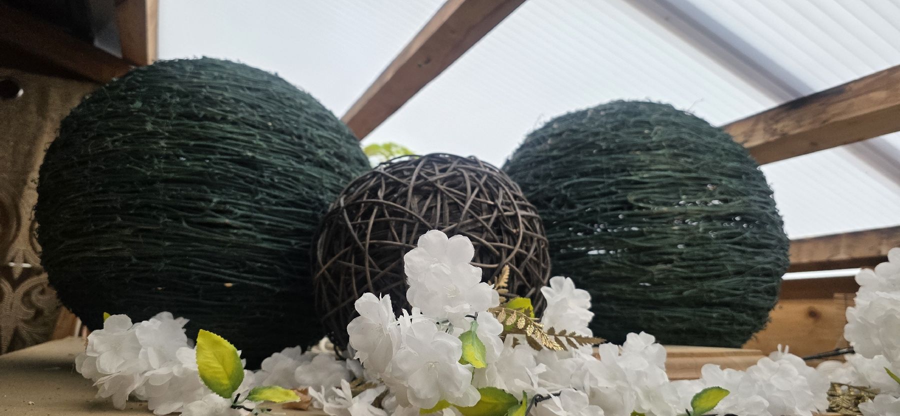 Toutes les décorations: 3× Deko Kugeln – D'occasion à Kaufdorf par Nati-Nati 1
