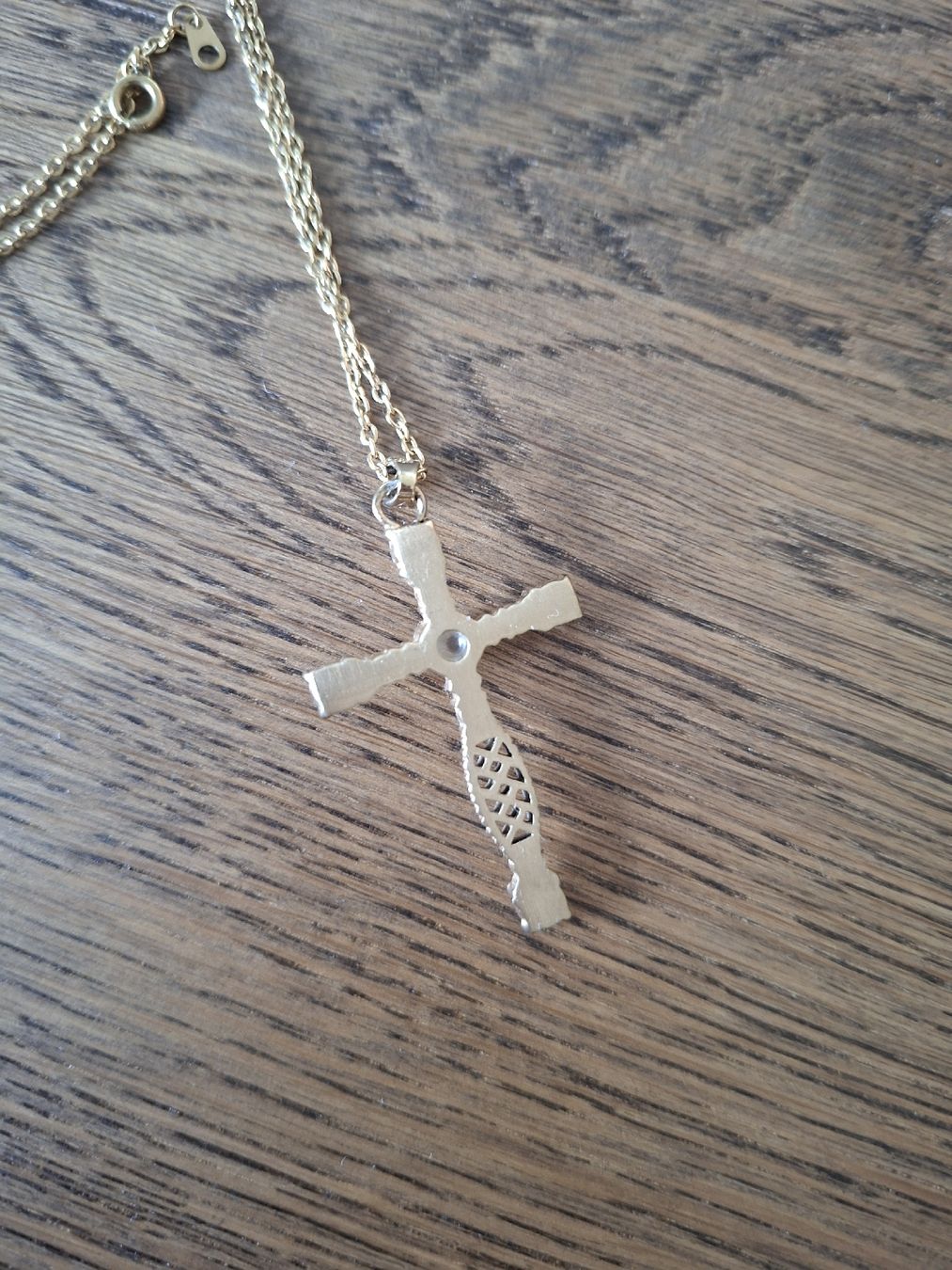 Colliers: Kreuz Anhänger mit Kette + eingraviertem "Vater unser" – D'occasion à Grünen par Maikel 2