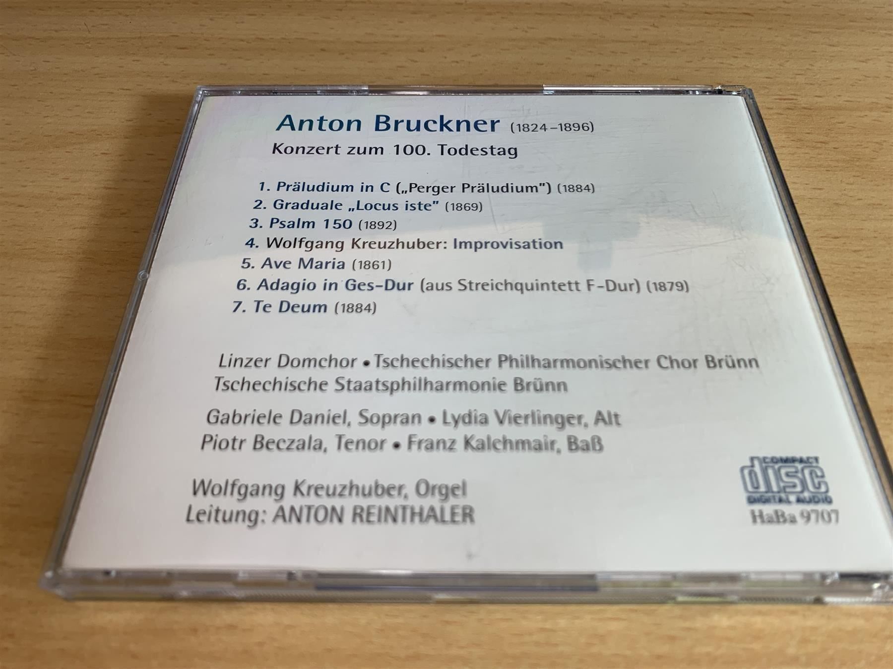 CD: Anton Bruckner - Te Deum, Psalm 150 – Usato da Rikon im Tösstal venduto da Alpenmutz 1