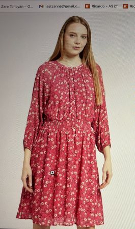 Flowers for Friends Kleid, Gr. XL, Pink mit Blumenmuster!