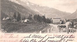 alte Klausenroute Pferdewagen mit Ersatzpferd
