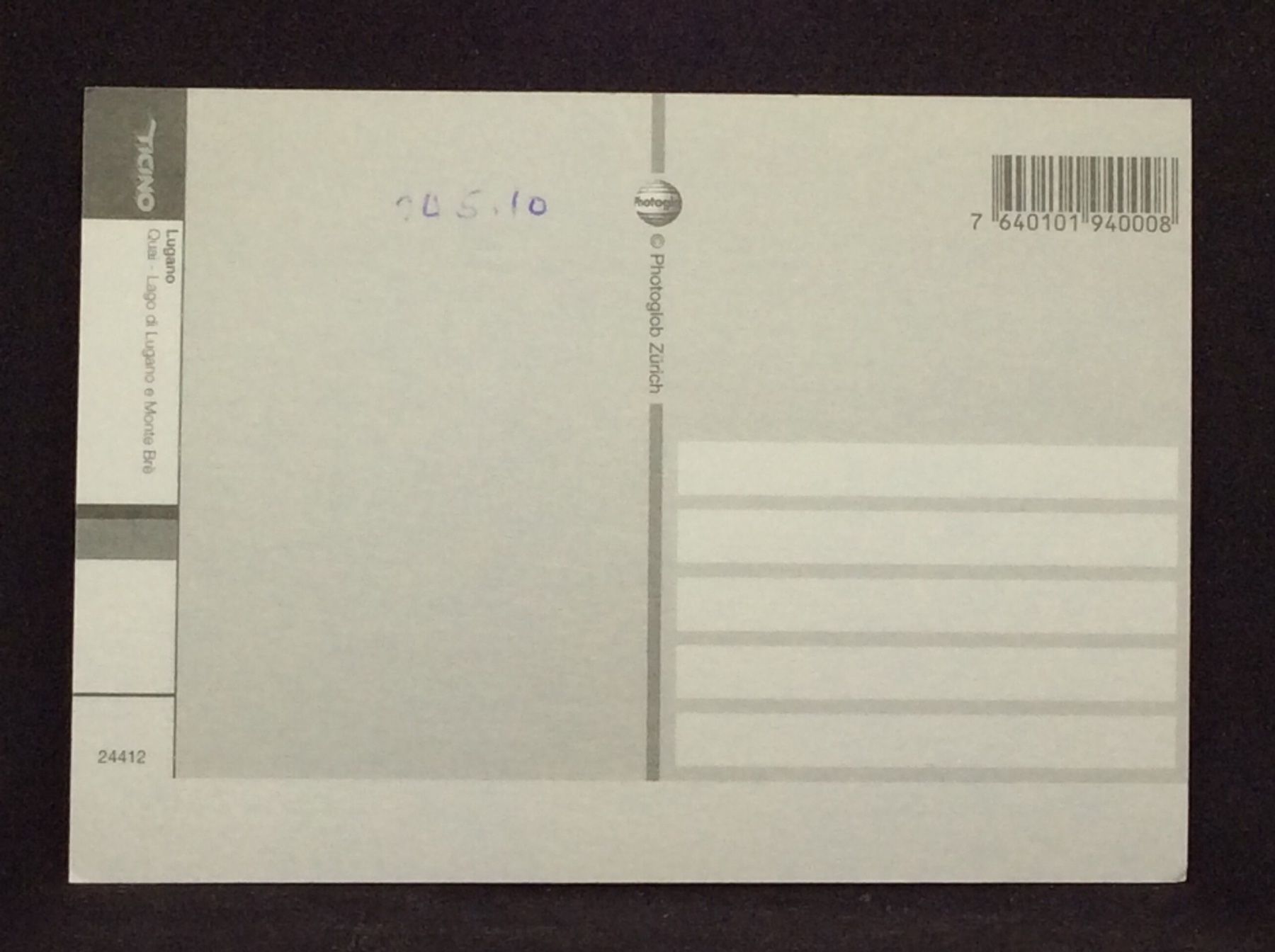 Cartoline postali: Lugano Quai - Lago di Lugano e Monte Brè – Usato da Widnau venduto da Brusi9 1