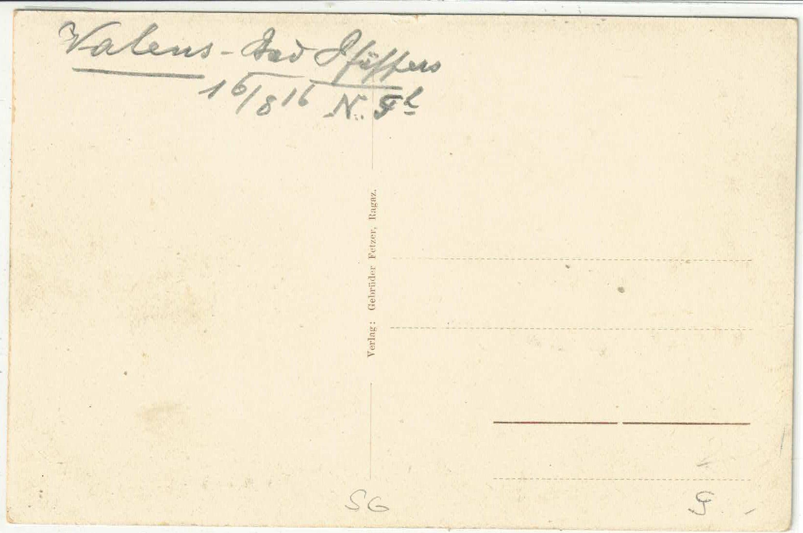 Ansichtskarten: Valens mit Monteluna - Litho – Gebraucht aus Ettingen von Kartenplanet 1