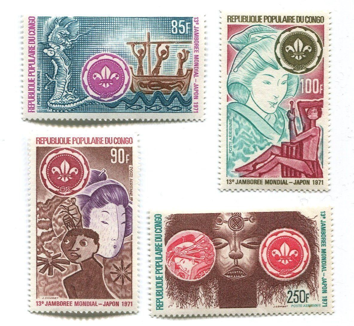 Alle Briefmarken: Briefmarken "Pfadfinder". Kongo. – Neu und originalverpackt aus Basel von Butsch5