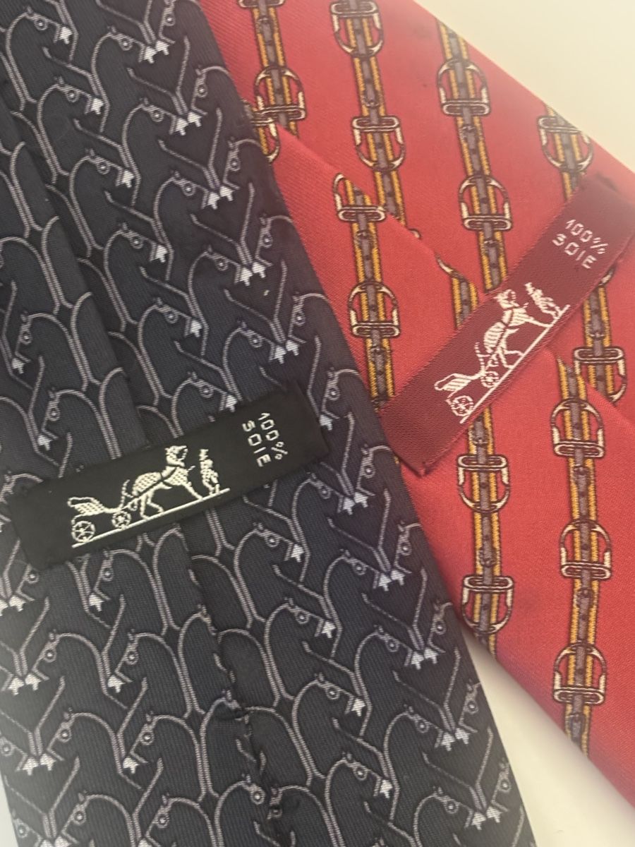 Hermès Cravatte: HERMÈS 2 CRAVATTE – Usato da Chiasso venduto da Aupa74 3