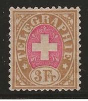 1877 : Telegraphenmarke Nr. 12 * : KP 140.--