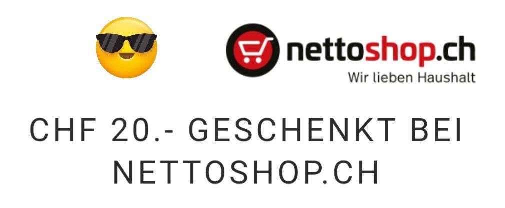 Buoni: 20 Franken Nettoshop Gutschein – Nuovo (secondo la descrizione) da Köniz venduto da Movieportal007