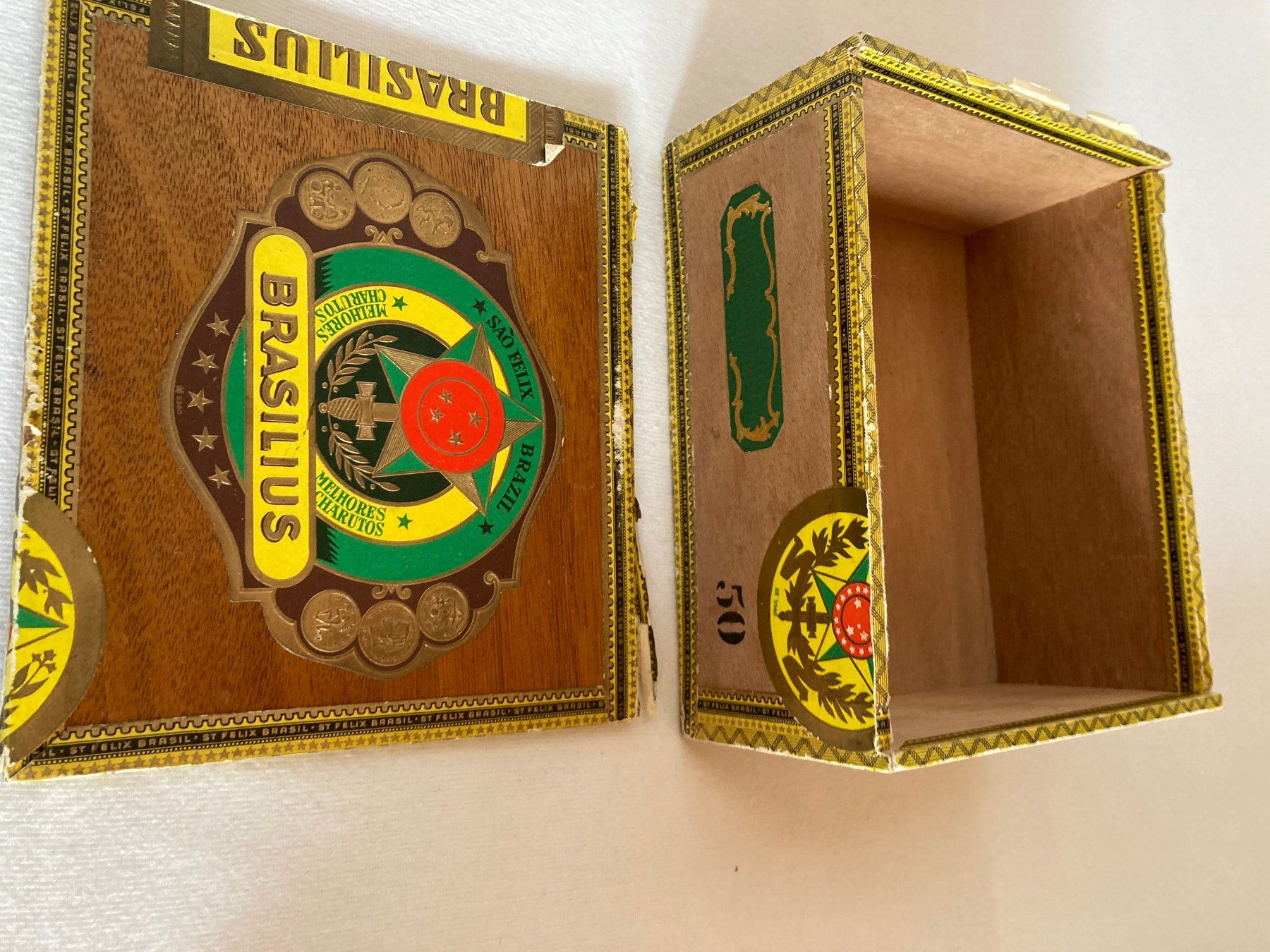 Sigari: Antike Zigarrenkiste BRASILIUS – Difettoso da Liebefeld venduto da Rhy19 2