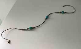 Turquoise Beads Necklace, Summer Style Chic!