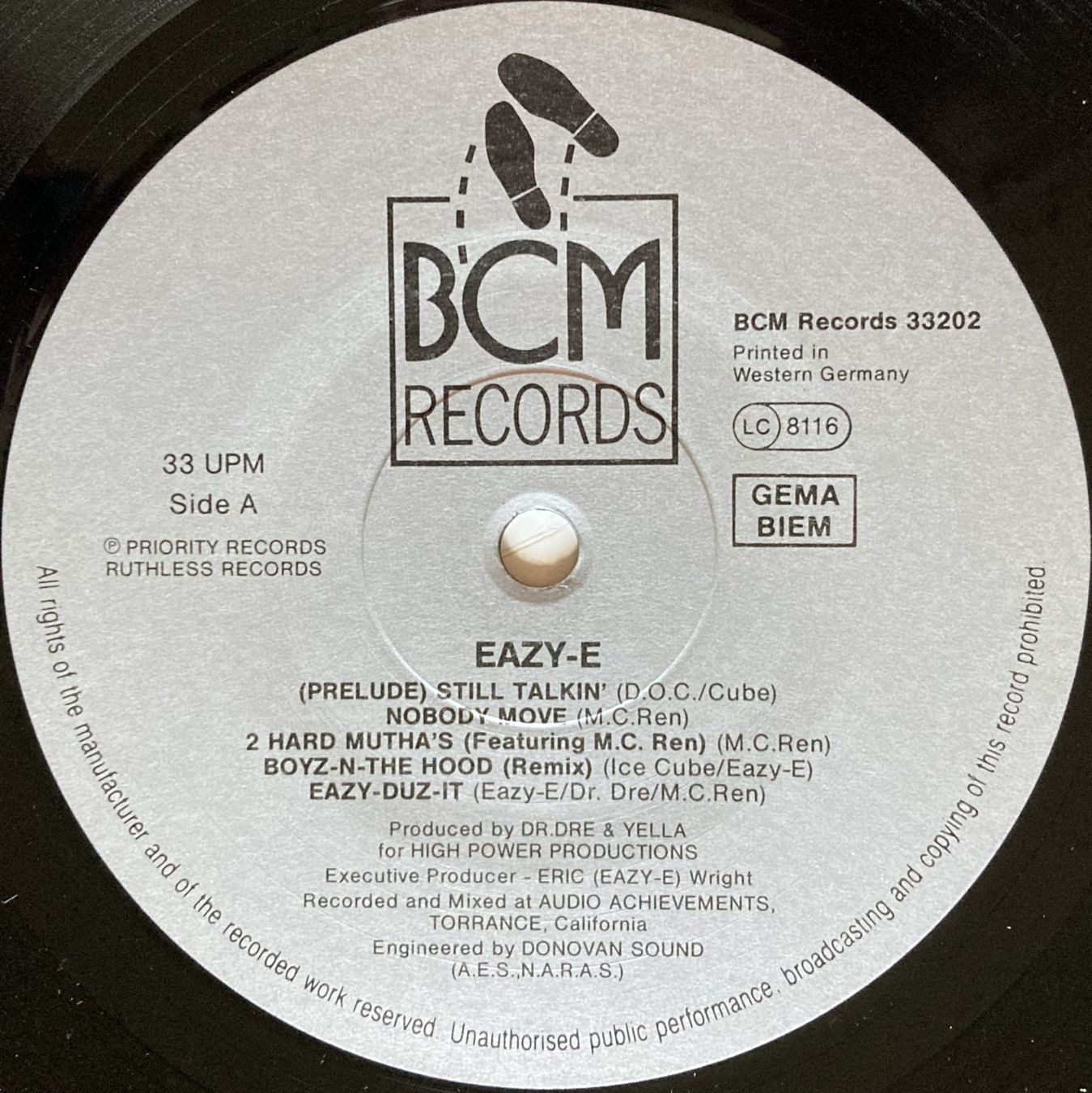 Vinyles: EAZY-E - EAZY-DUZ-IT – D'occasion à Bottens par hotter-than-hell 2