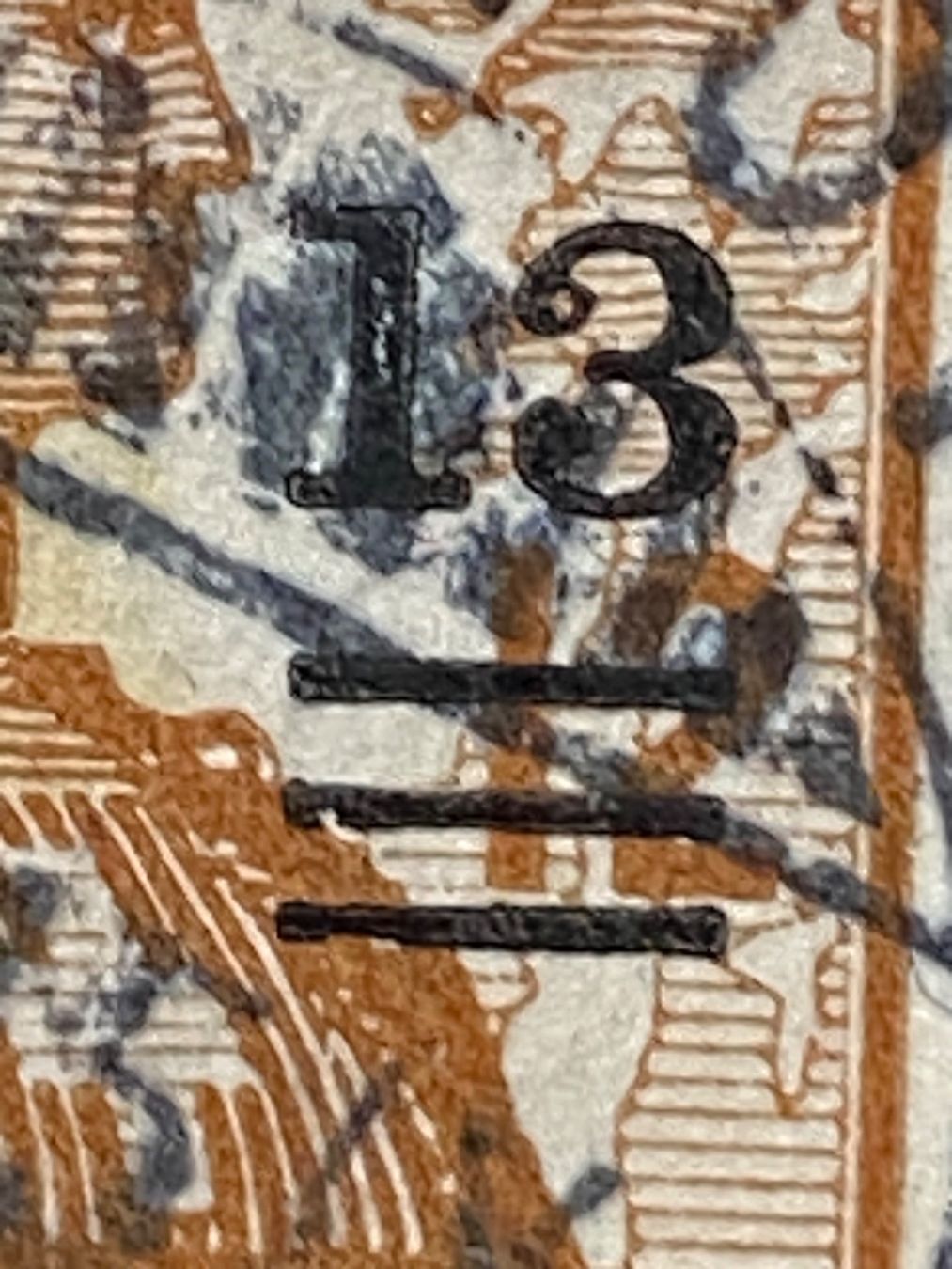 Tous les timbres: 133, Delemont, Verschiebung des Aufdrucks – D'occasion à Aarau par hilde47 1