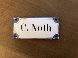 Antikes Emailschild- Vintage Rarität! Sammlerstück
