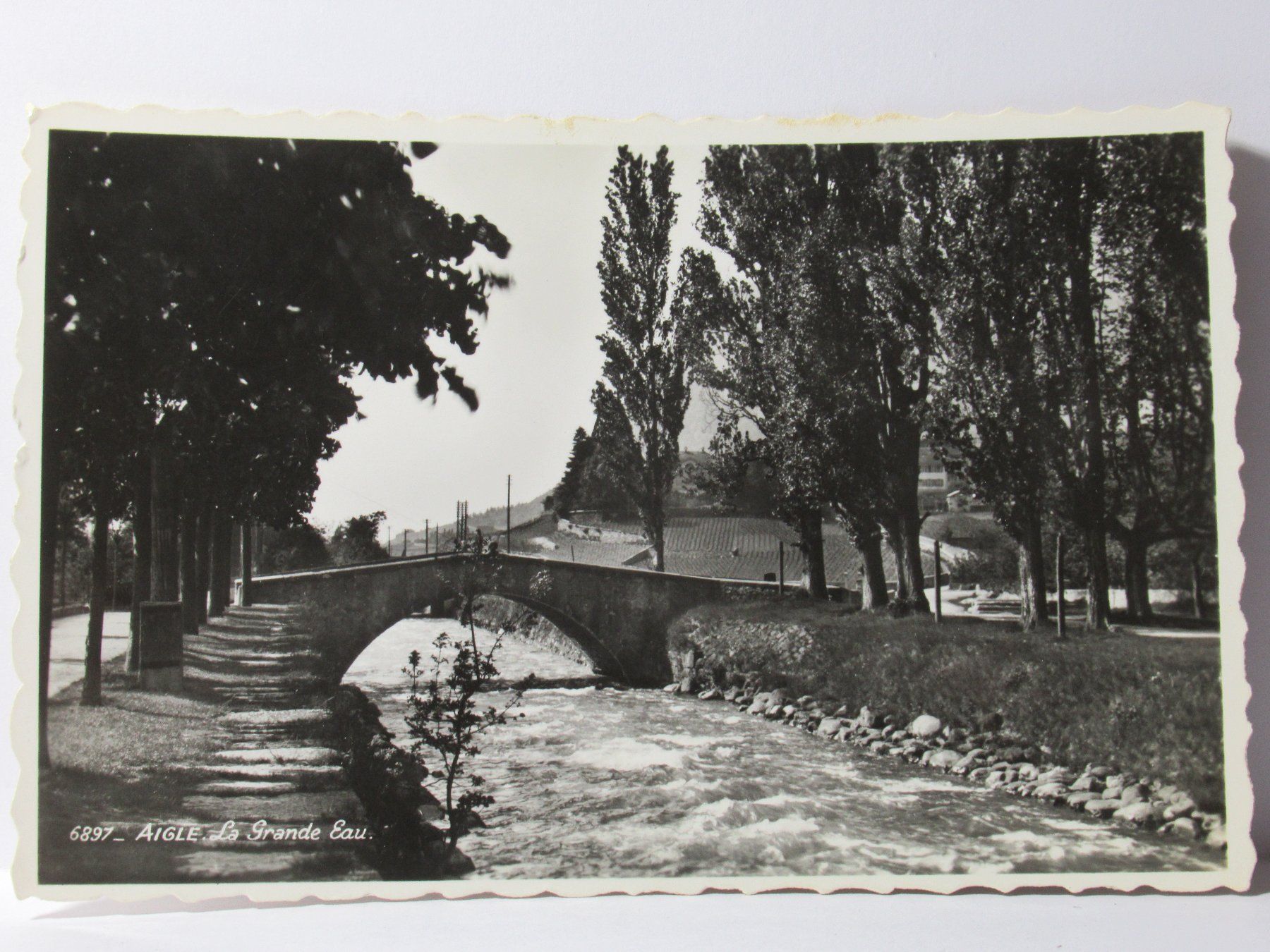 Cartoline postali: Aigle , La Grande Eau  1963 – Usato da Grenchen venduto da Bluemchen1900