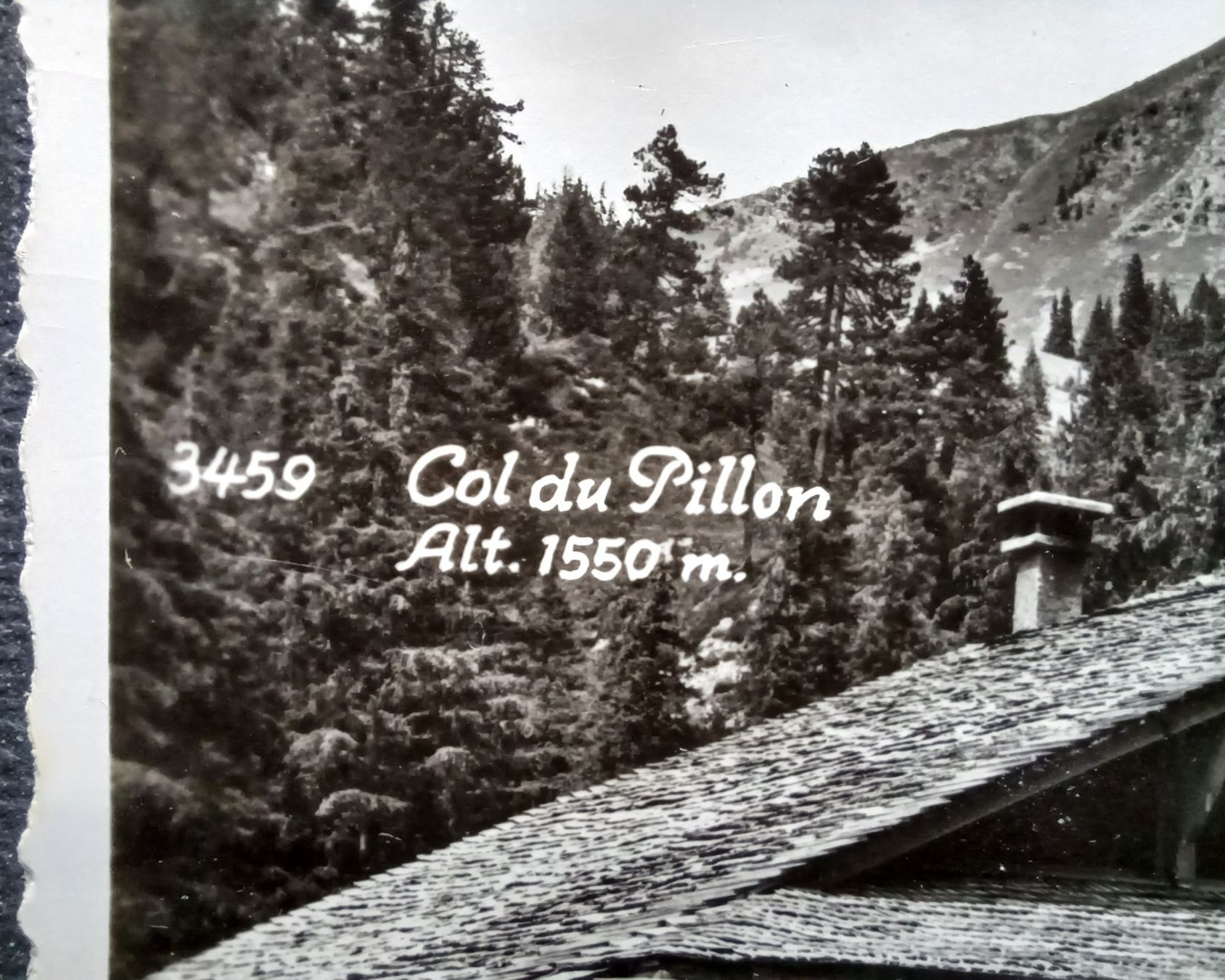 Cartoline postali: VD, Col du Pillon, Restaurant belebt, No. 3459 – Usato da Aarau Rohr venduto da mgvw 1