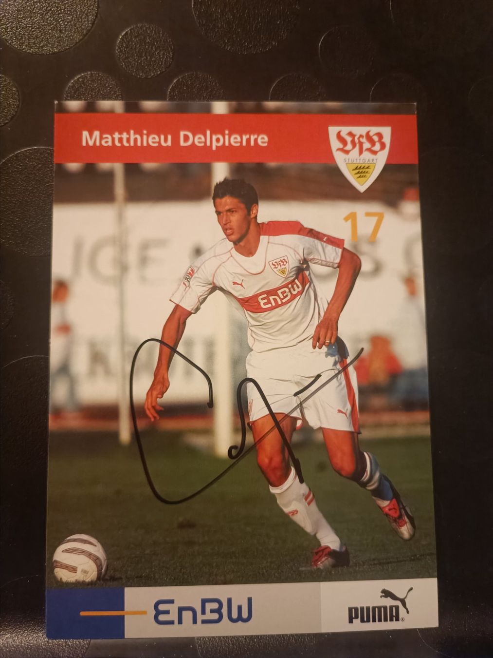 Autogramme: Matthieu Delpierre - VfB Stuttgart - handsigniert – Gebraucht aus Menziken von Artographs