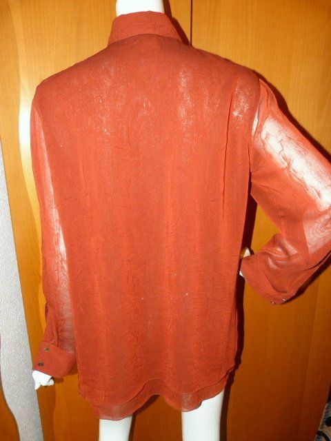 Blusen: Chiffonbluse von tru vision, Gr. 42, rotbraun % – Gebraucht aus Nunningen von Fashion-Ave51 3