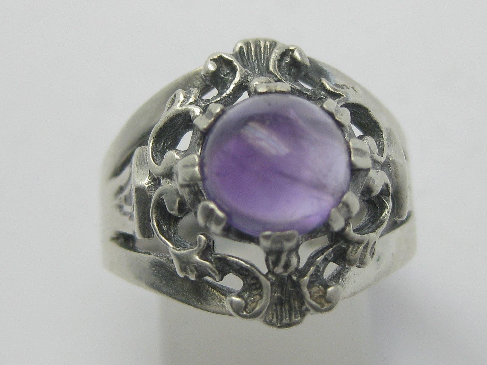 Anelli: Art Deco Ring Silber 835 Amethyst antik Gr. 60 – Usato da Ermatingen venduto da Decovin 3