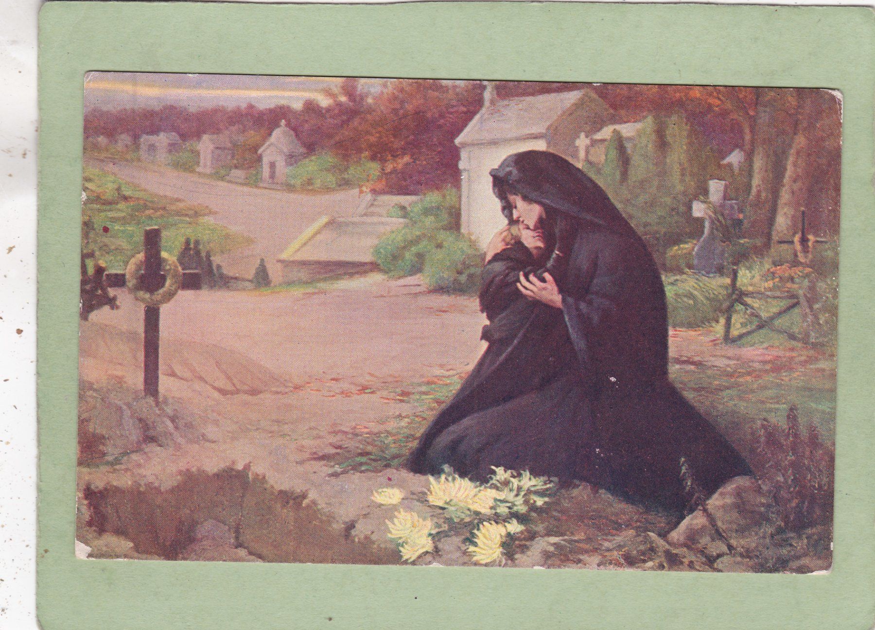 Cartes postales: Kitsch Grab Trauer – D'occasion à Herisau par Lisegrat2008