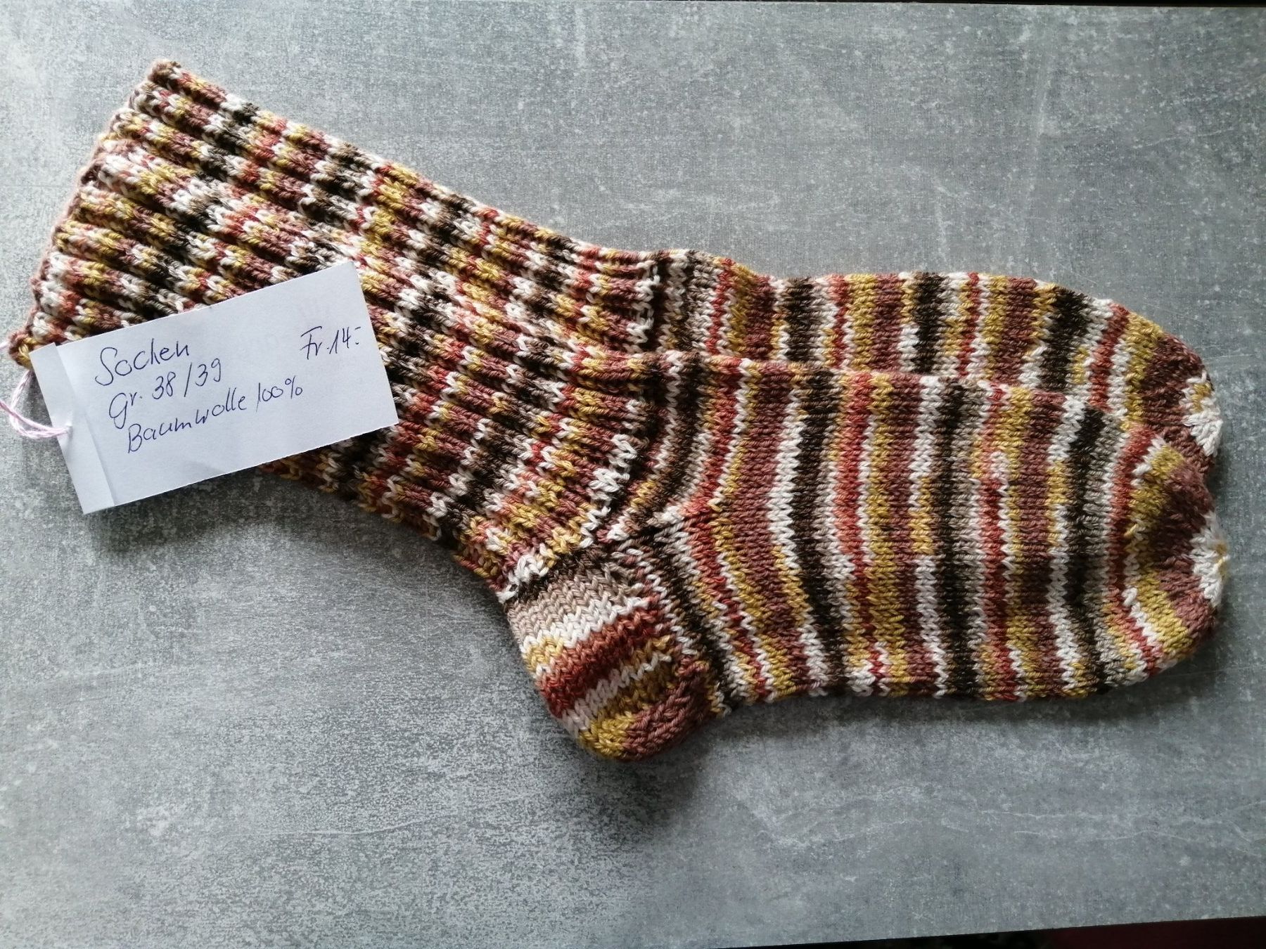 Calze: Socken handgestrickt, Grösse: 38/39 – Nuovo (secondo la descrizione) da Altstätten SG venduto da willipatricia