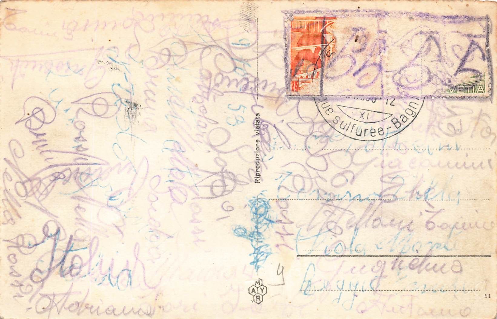 Cartoline postali: Stabio (TI) Panorama – Usato da Biasca venduto da Blenio71 1
