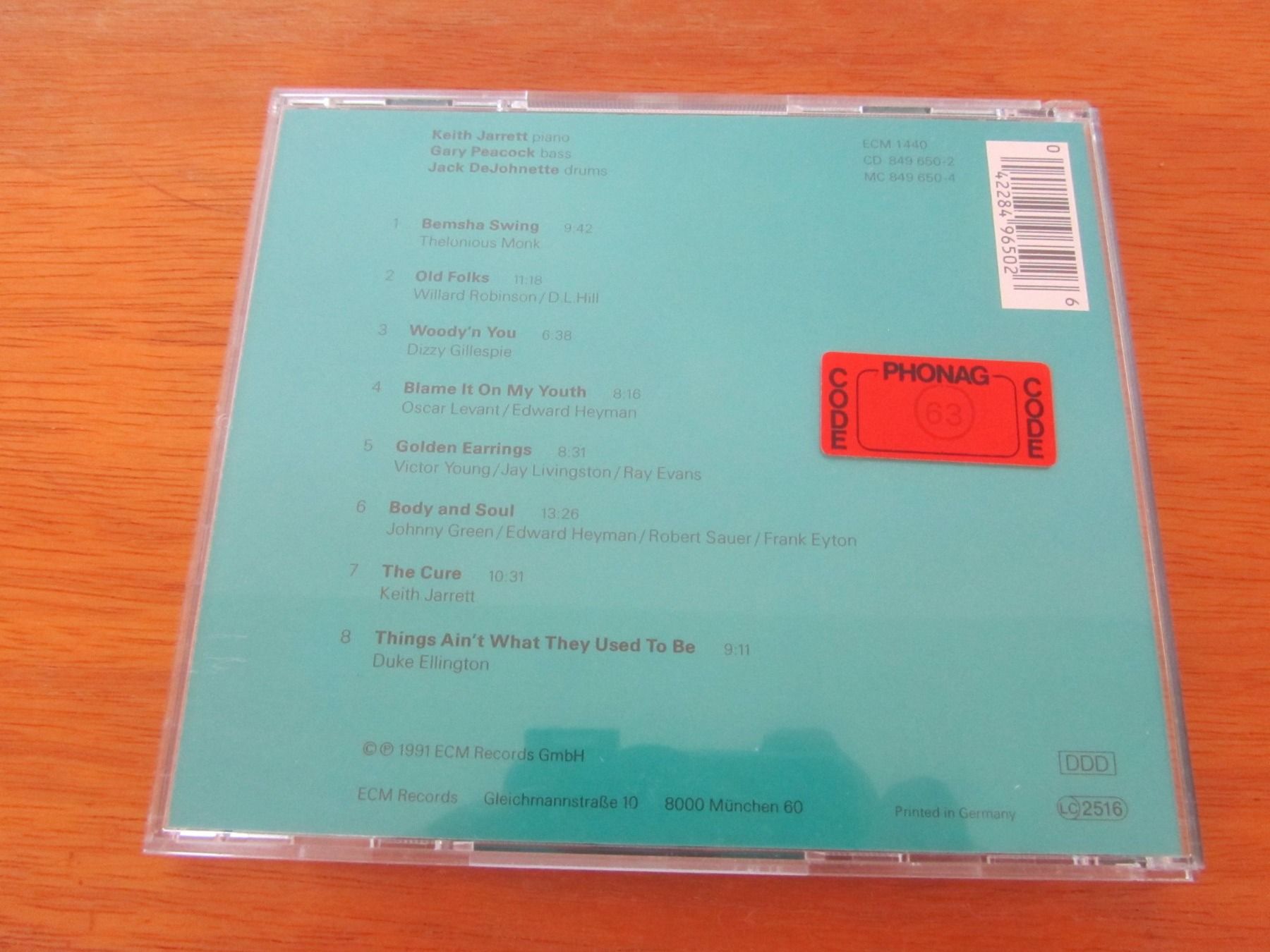 CD: Keith Jarrett  --  The Cure – Usato da Seengen venduto da mikelele 1