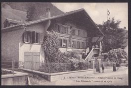 Rougemont Chalet Pension A. Saugy Bahnstempel