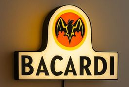 Lampe lightbox décoration Bacardi