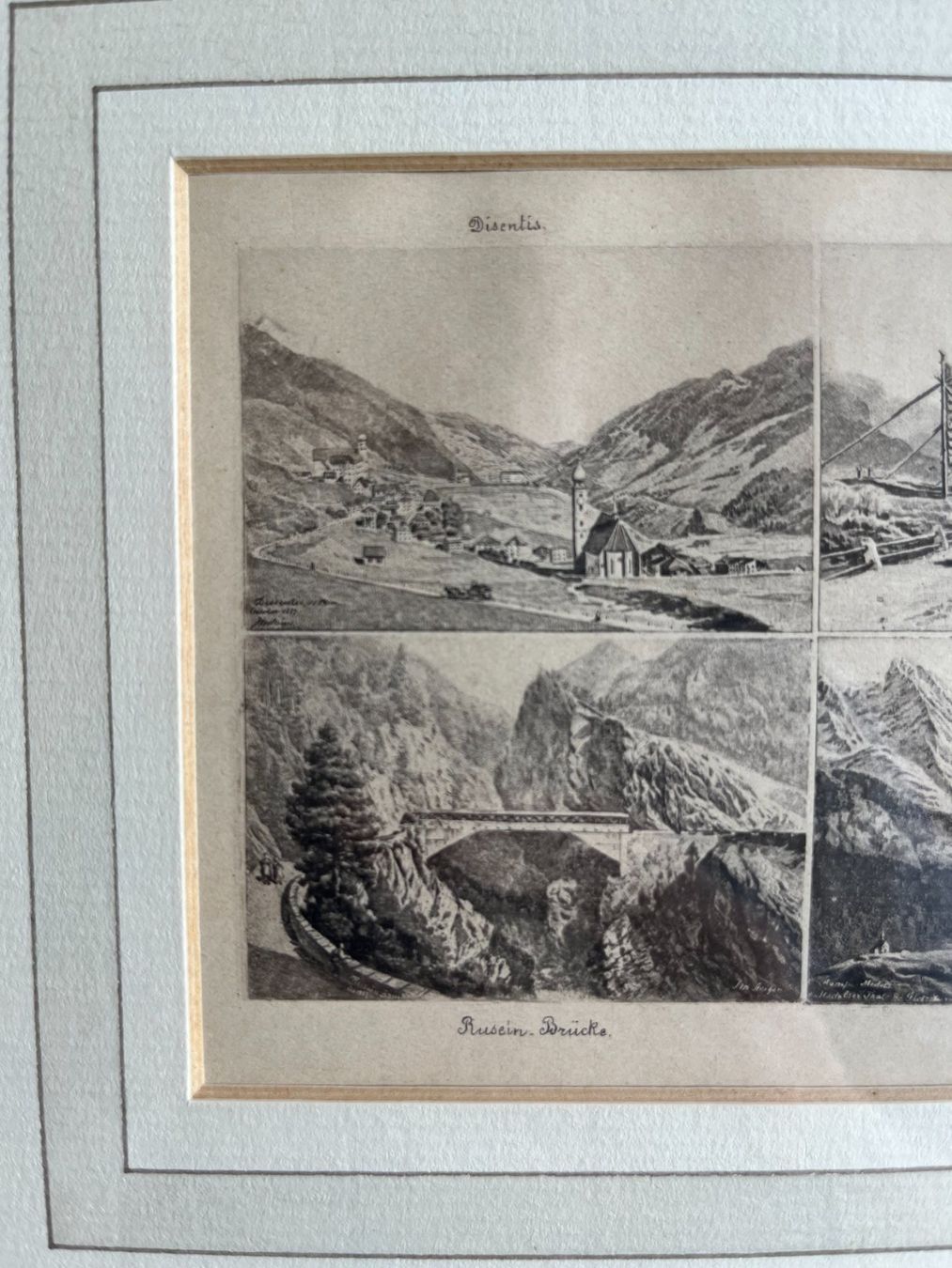 Stiche: "DISENTIS, TSCHAMUT, MEDELS" - Surselva/Graubünden – Neu (gemäss Beschreibung) aus Schübelbach von artandstyle 1