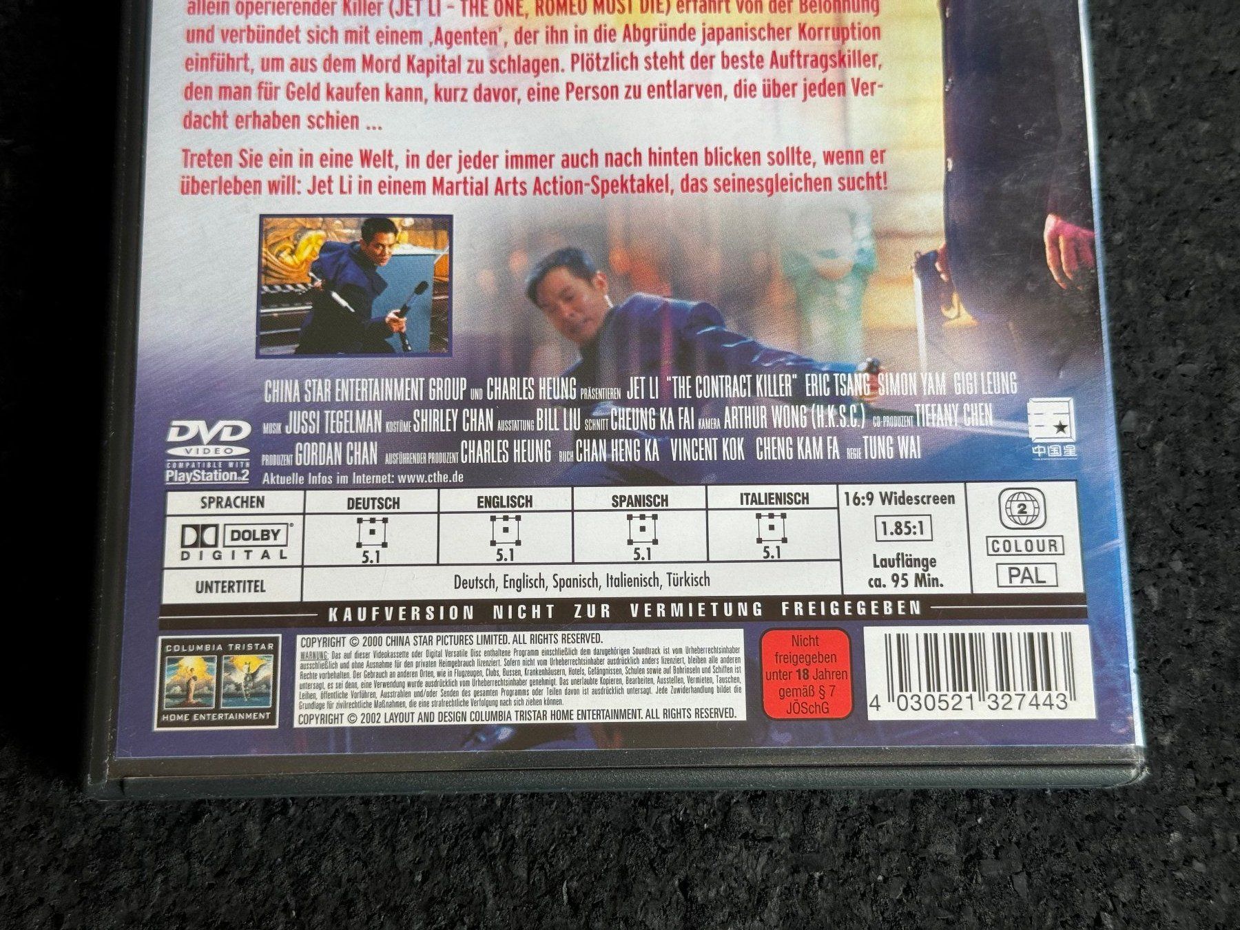 Tutti i DVDs: Jet Li Contract Killer "Im Auftrag des Todes"DVD DE/EN/SP/IT – Usato da Fribourg venduto da tschjoly 3