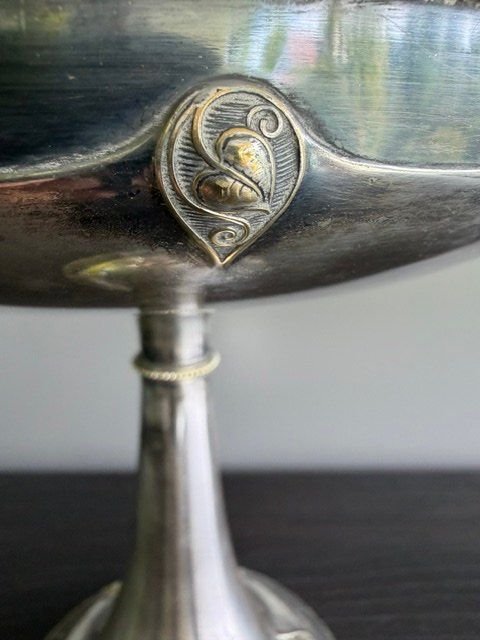Coupes: Sockelschale versilbert Jugendstil (?) – D'occasion à Cham par Collector0 3