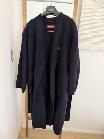 Max Mara Studio Mantel dunkelblau | Grösse 38