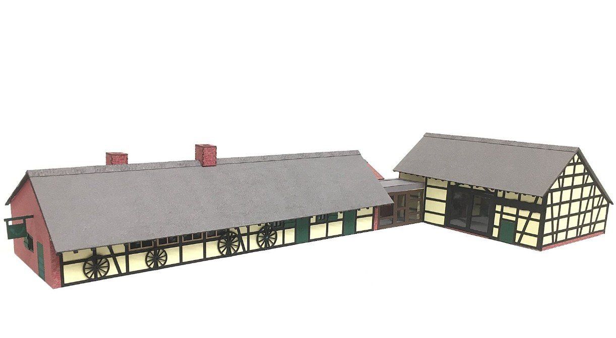 Modellini di ferrovie: Modellbahn Union N-H00073 Posthalterei – Nuovo e nell'imballaggio originale da Neukirch an der Thur venduto da MoBa-Artikel