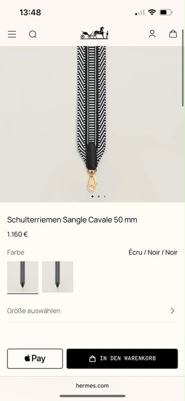Hermès Altro in  Abbigliamento & Accessori: Schulterriemen Hermes  – Usato da Zwingen venduto da Anna_28.12 3
