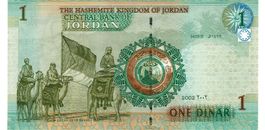 Jordanien 1 Dinar 2002 P-34a Sign24 UNZ