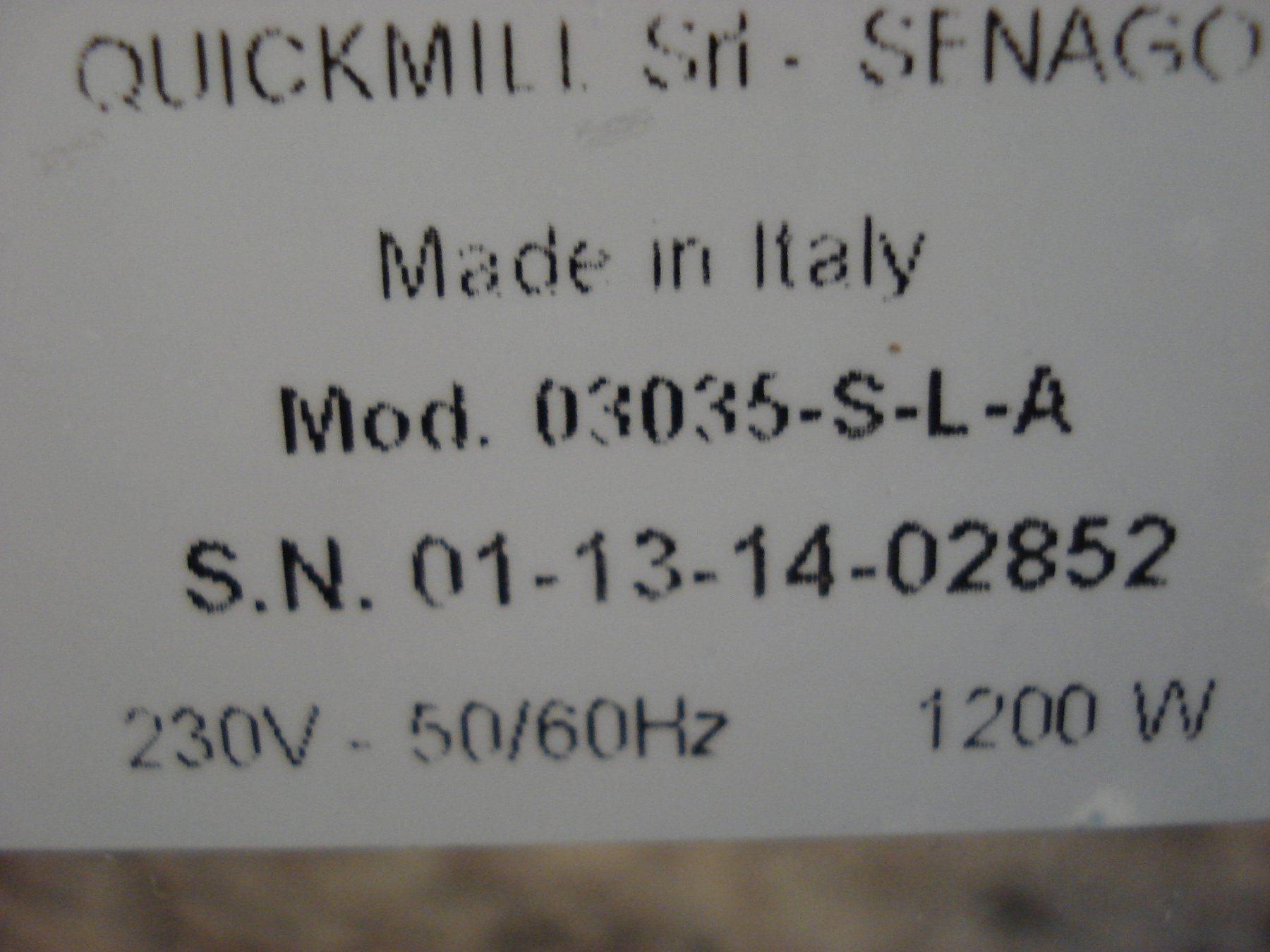Quick Mill Macchine per caffè & Macchine per espresso: Quick Mill Modell 03035 S-L-A Pegaso – Difettoso da Sirnach venduto da Cookie03 1