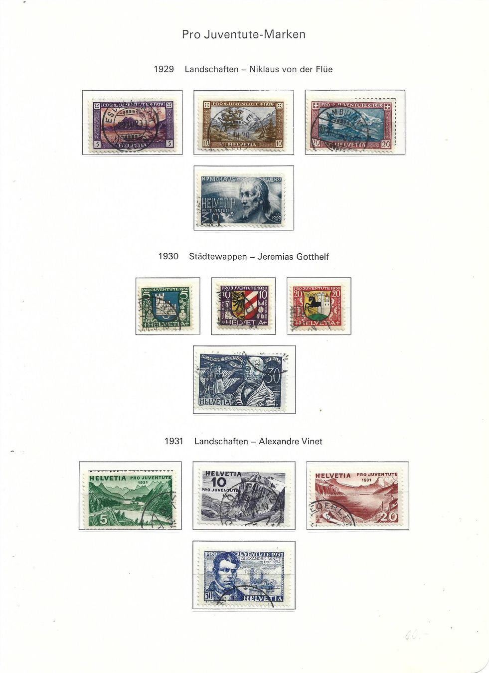 Tous les timbres: série pro juventute – D'occasion à Delemont par toutdubon11 1