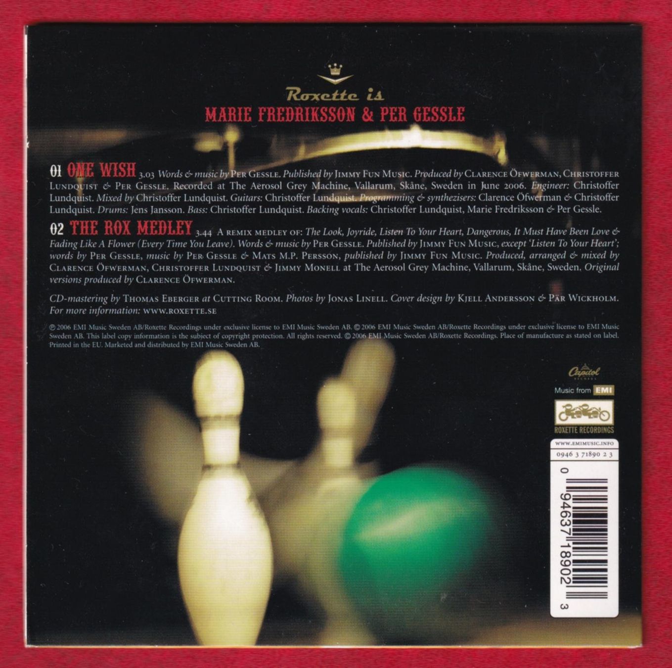CD: Roxette - One Wish (CD-Single) – Usato da Zürich venduto da Pfluftl2000 1