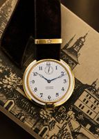 Movado Eberard Orologio Pocket Vintage Oro 18k e Smalto