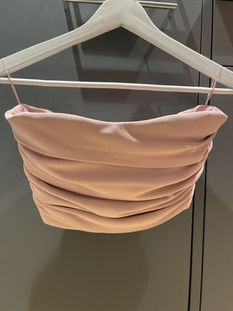 Altrosafarbenes Korsett von Zara, Gr. S
