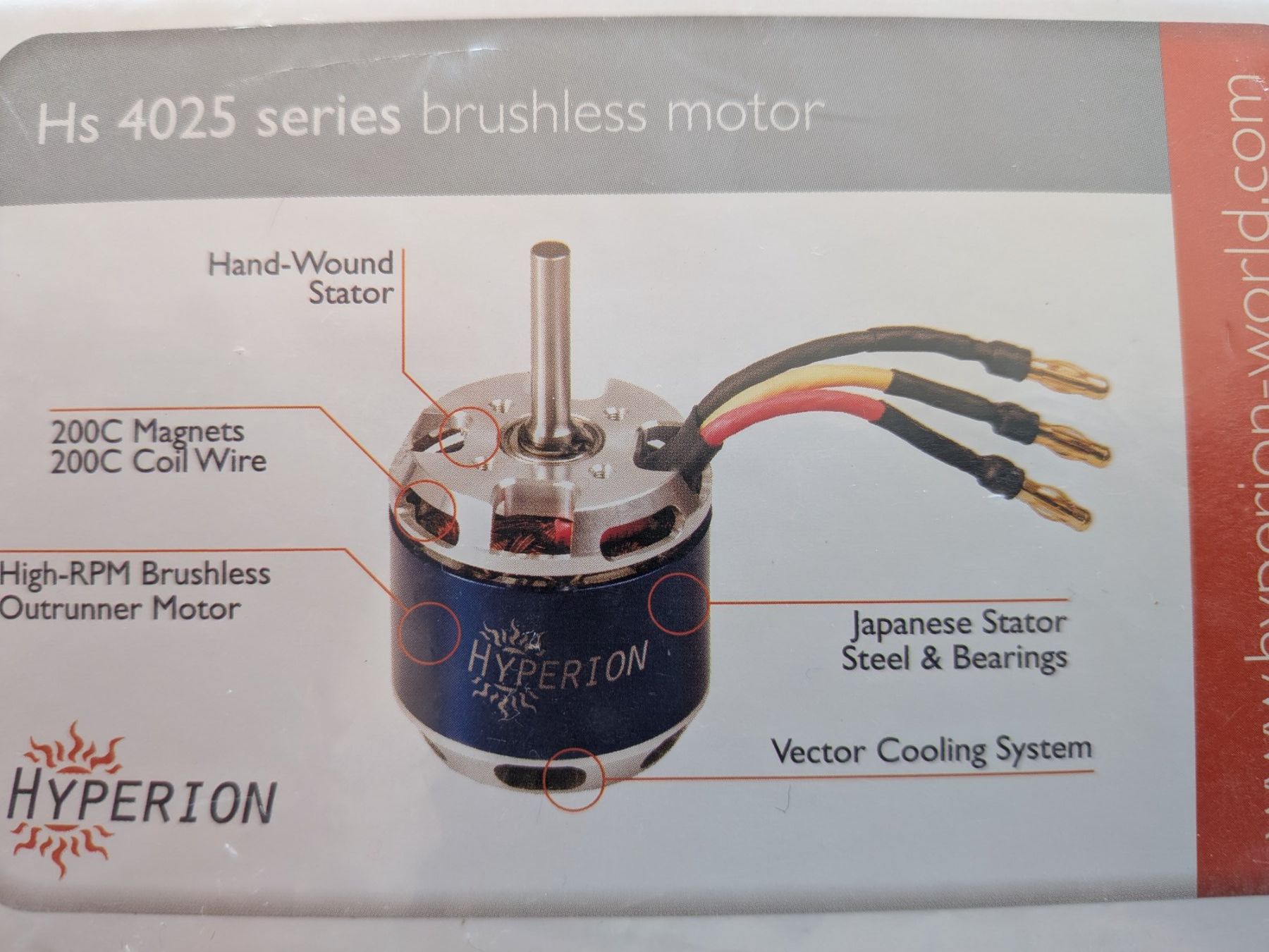 Motori: Hyperion HS 4025 - 1100 Brushlessmotor – Nuovo e nell'imballaggio originale da Schmerikon venduto da Andi66