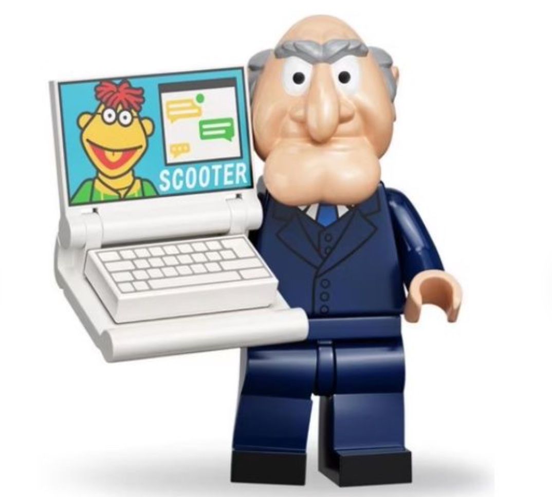 Lego Statuette: Lego Minifigur - Muppets - Statler - 71033 – Nuovo (secondo la descrizione) da Basel venduto da Kunterbunt12