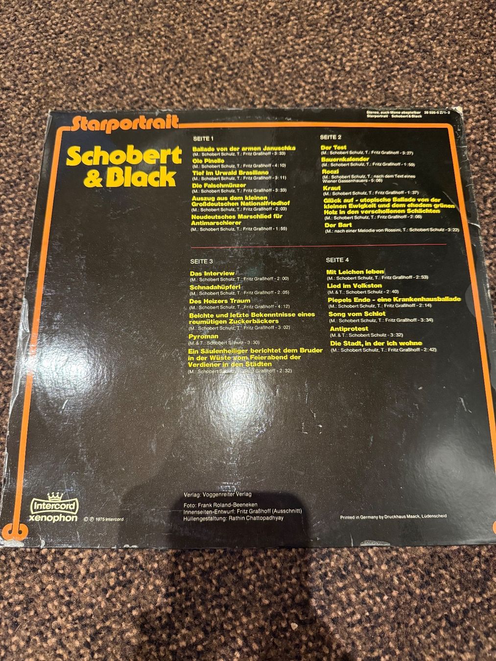 Vinyles: Schallplatte / Schobert&Black / Starportrait – D'occasion à Freidorf TG par sarotiko 2