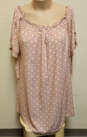 Damen Tunika / Bluse Rosa-Weiss – Chicorée – Gr. XL – Guter