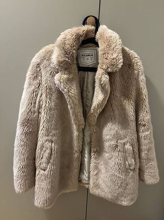 Teddyfell Jacke Pull&Bear Größe L beige