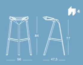 Magis Sgabelli: Magis - Barhocker Stool One Magis 77 Mito – Usato da Horn venduto da Ruf_Des 5