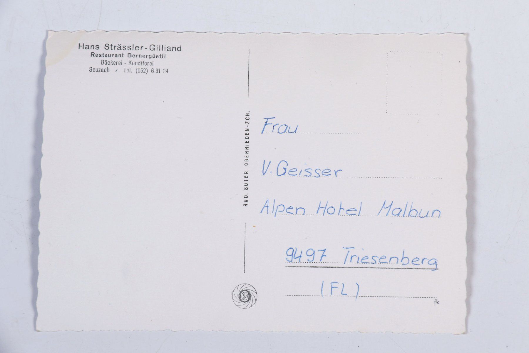 Cartoline postali: Seuzach - Rest. Bernergüetli – Usato da Hettlingen venduto da Scholi99 1